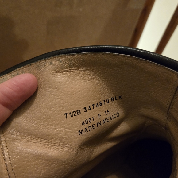 Frye women's black leather moto boots 7.5 - Picture 7 of 8